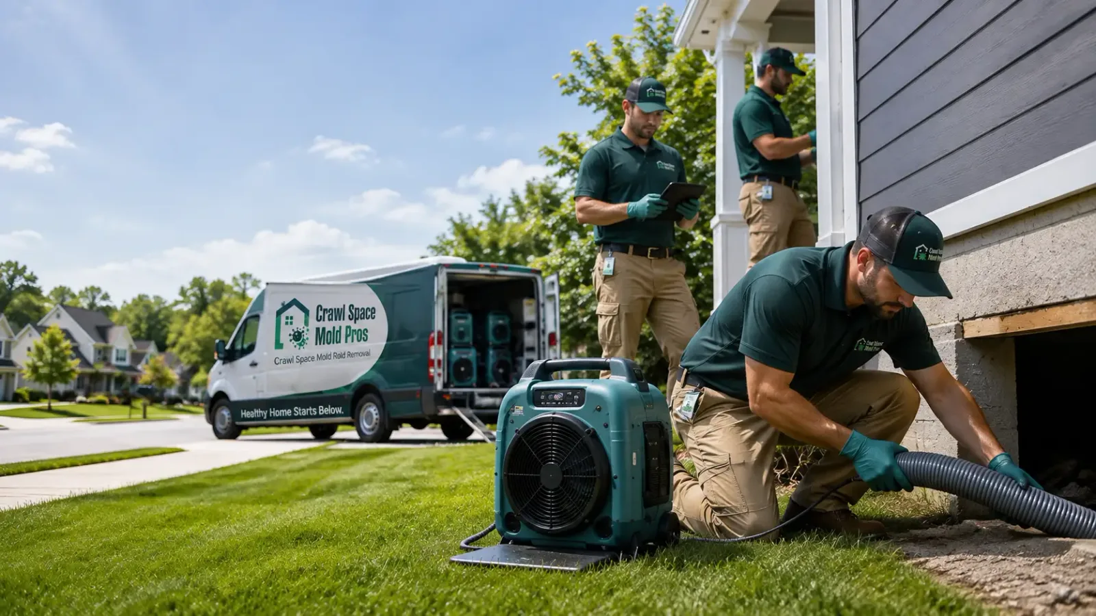 Crawl Space Mold Removal in Hicksville, NY